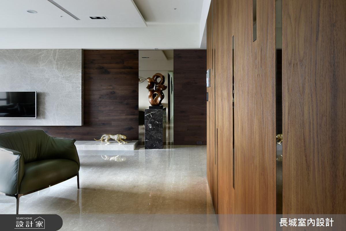 56坪新成屋(5年以下)＿人文禪風客廳案例圖片＿長城室內設計＿長城_03.三代禪居之3