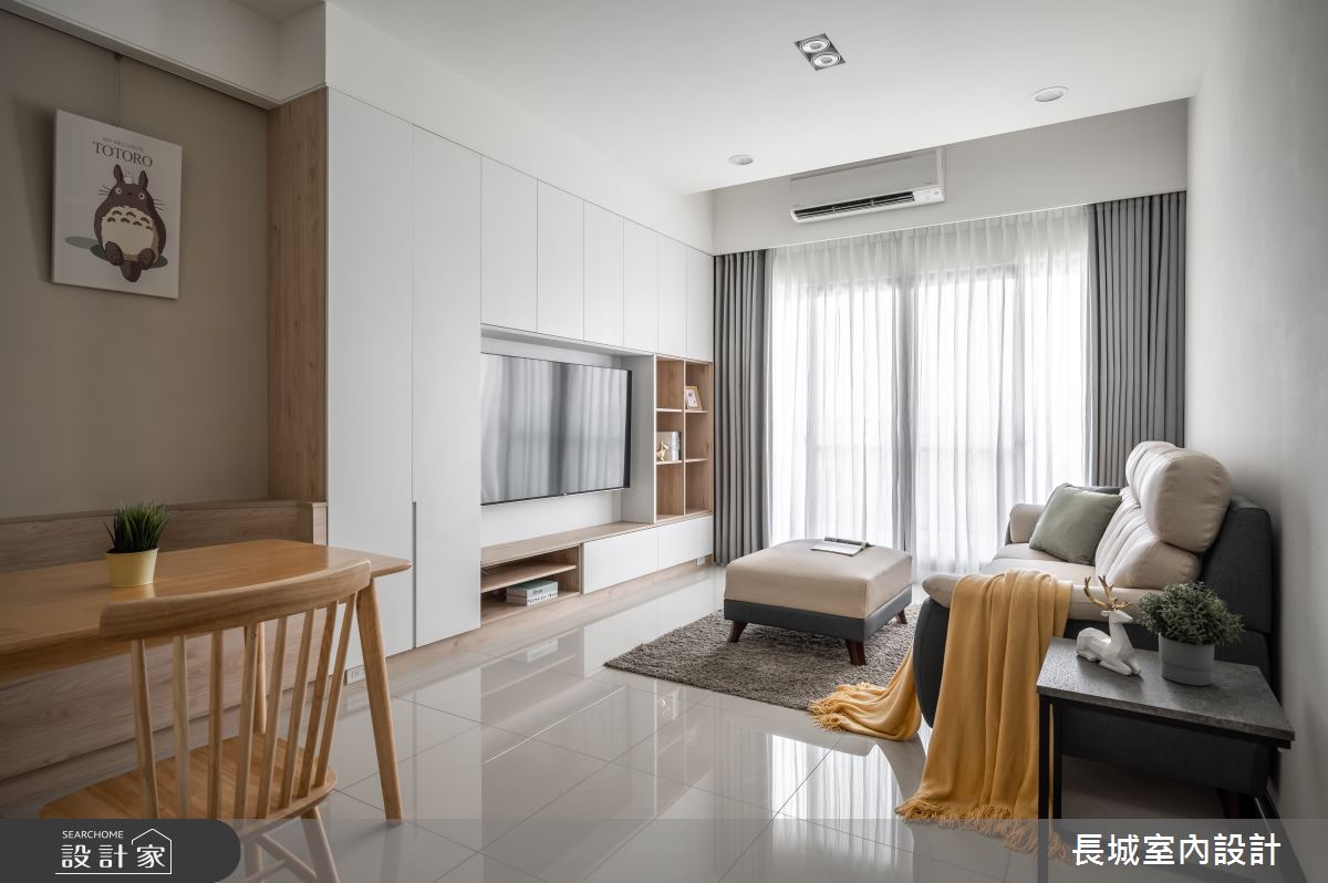 28坪新成屋(5年以下)＿現代風客廳案例圖片＿長城室內設計＿長城_04.安心護家之3