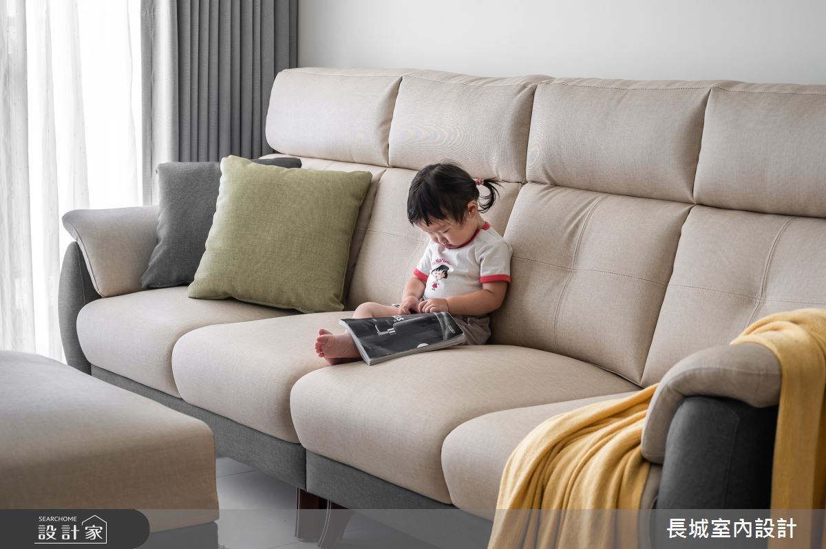 28坪新成屋(5年以下)＿現代風客廳案例圖片＿長城室內設計＿長城_04.安心護家之6