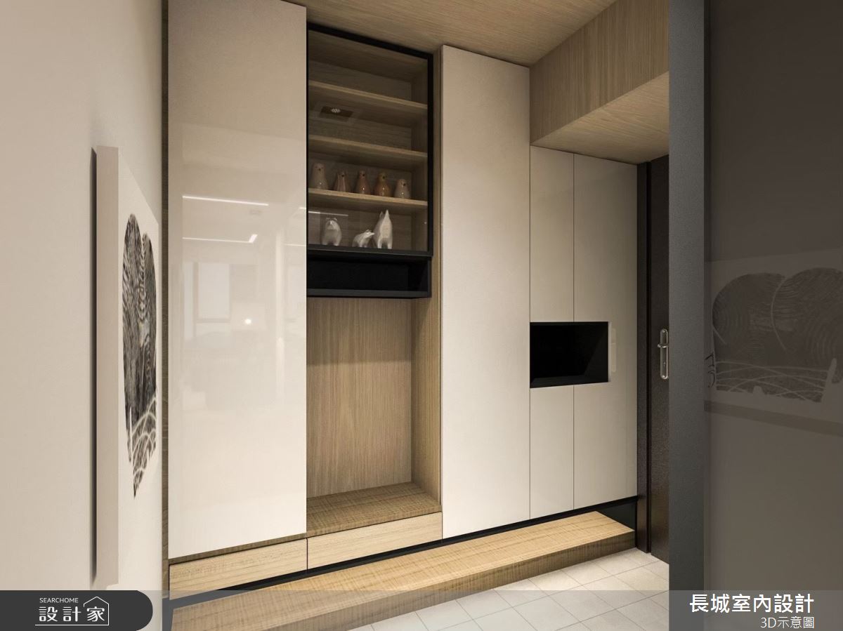 23坪預售屋＿北歐風玄關案例圖片＿長城室內設計＿長城_05.健美宅境之1