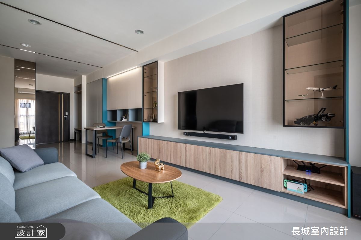 32坪新成屋(5年以下)＿現代風客廳案例圖片＿長城室內設計＿長城_06.自在新境之6