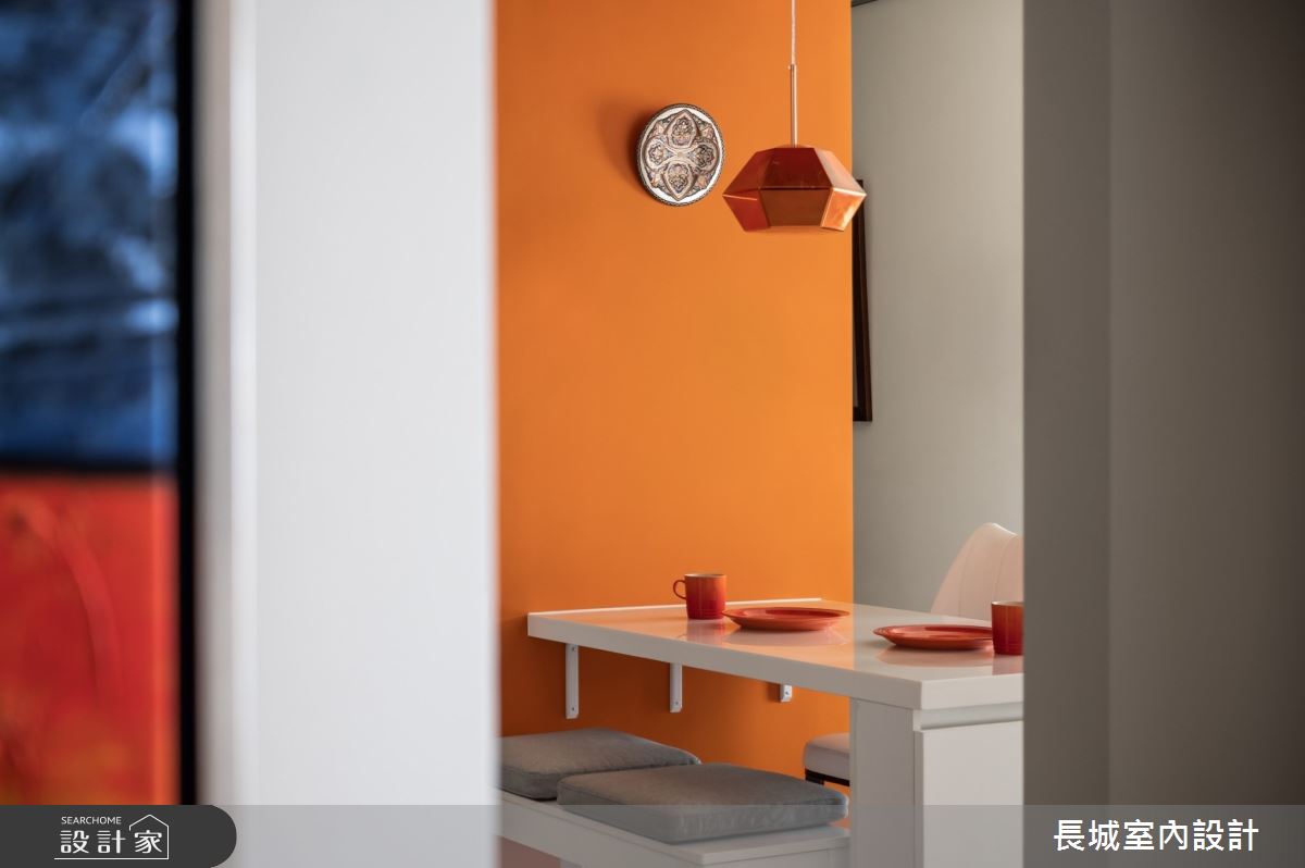 35坪新成屋(5年以下)＿美式風餐廳案例圖片＿長城室內設計＿長城_07.藝術居家之13