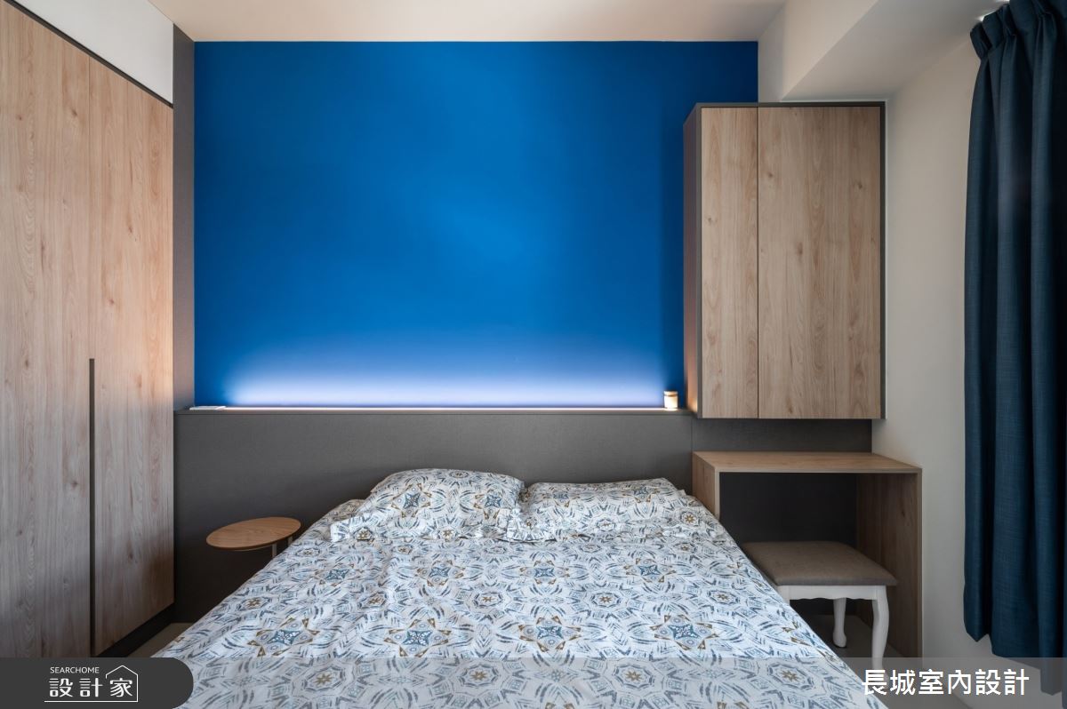 35坪新成屋(5年以下)＿美式風臥室案例圖片＿長城室內設計＿長城_07.藝術居家之15