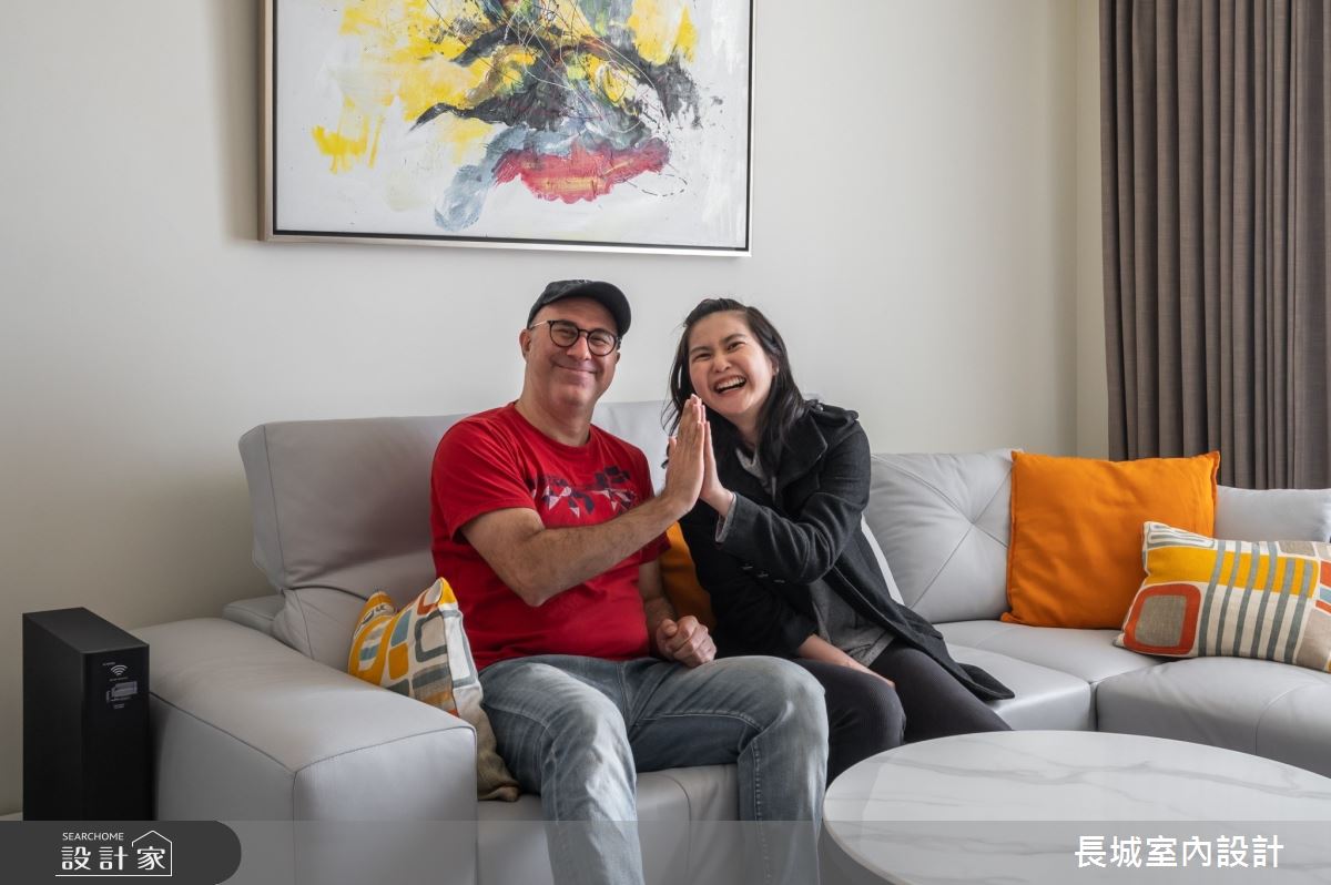 35坪新成屋(5年以下)＿美式風客廳案例圖片＿長城室內設計＿長城_07.藝術居家之18