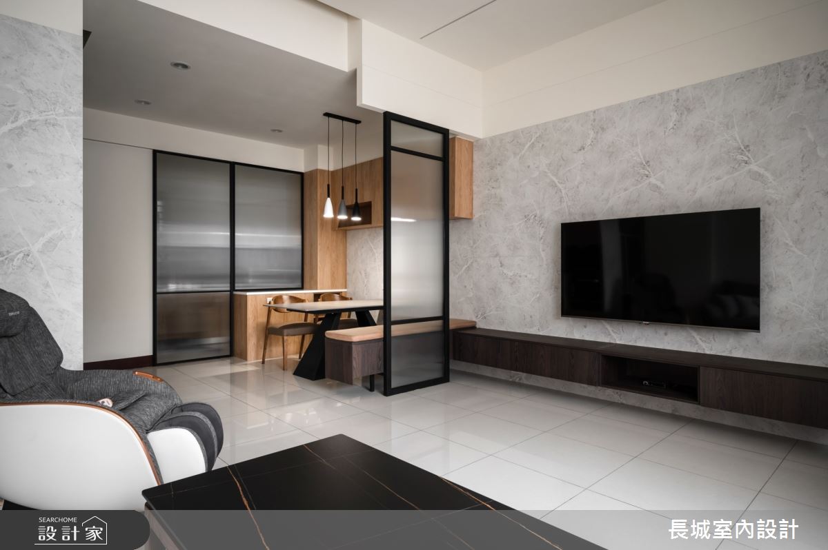 75坪新成屋(5年以下)＿現代風客廳案例圖片＿長城室內設計＿長城_08.全能居宅之2