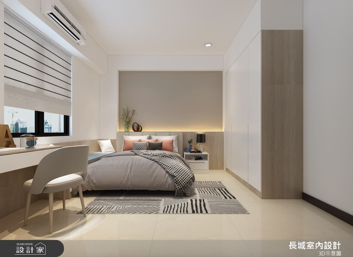 75坪新成屋(5年以下)＿現代風臥室案例圖片＿長城室內設計＿長城_08.全能居宅之12