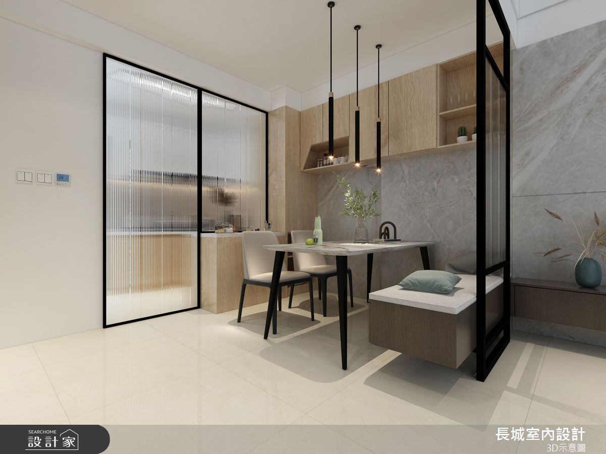 75坪新成屋(5年以下)＿現代風客廳餐廳案例圖片＿長城室內設計＿長城_08.全能居宅之10