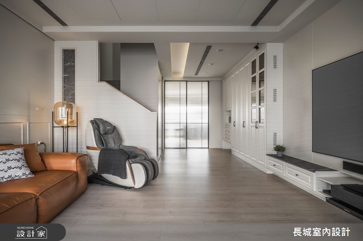 56坪新成屋(5年以下)＿美式風客廳案例圖片＿長城室內設計＿長城_12.客變美宅之1