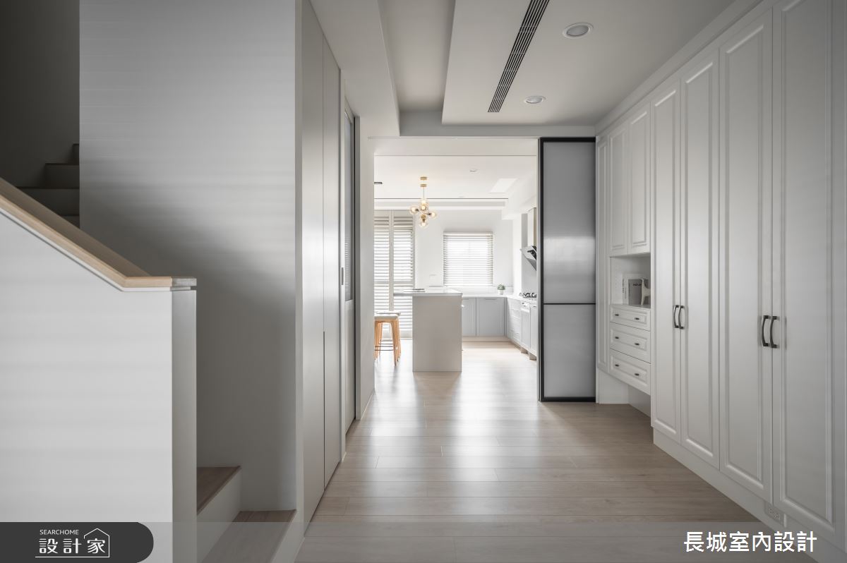 56坪新成屋(5年以下)＿美式風走廊案例圖片＿長城室內設計＿長城_12.客變美宅之9