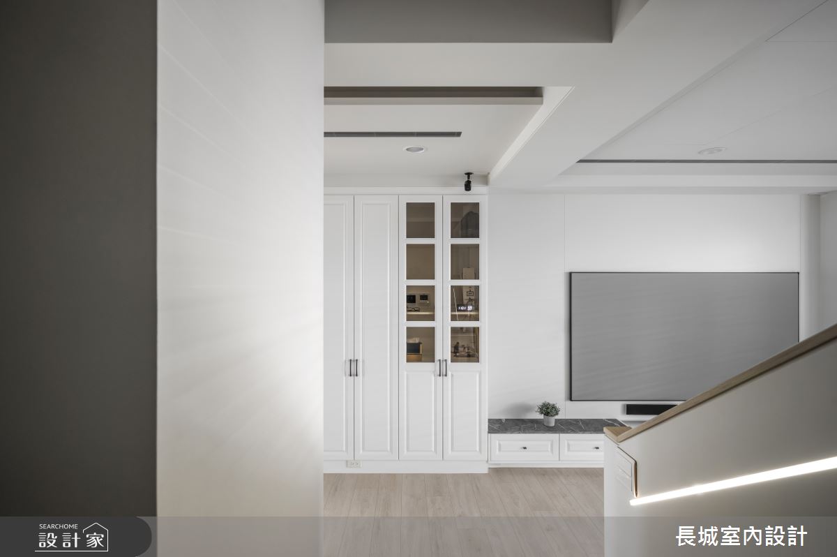 56坪新成屋(5年以下)＿美式風客廳案例圖片＿長城室內設計＿長城_12.客變美宅之7