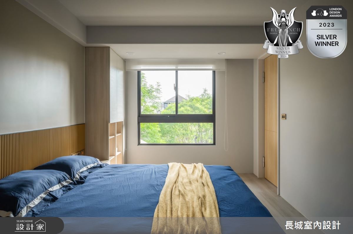 40坪新成屋(5年以下)＿北歐風臥室案例圖片＿長城室內設計＿長城_13.雙獎之光之26