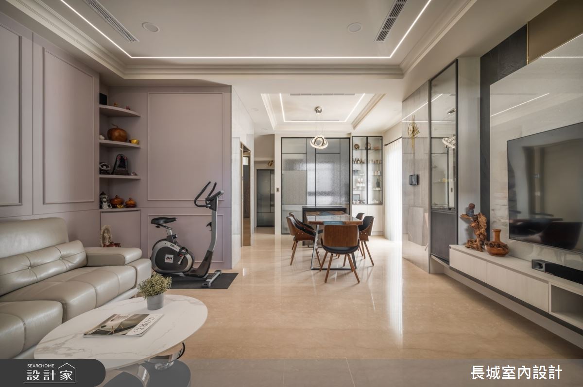 75坪新成屋(5年以下)＿現代風客廳餐廳案例圖片＿長城室內設計＿長城_14.家和之道之3
