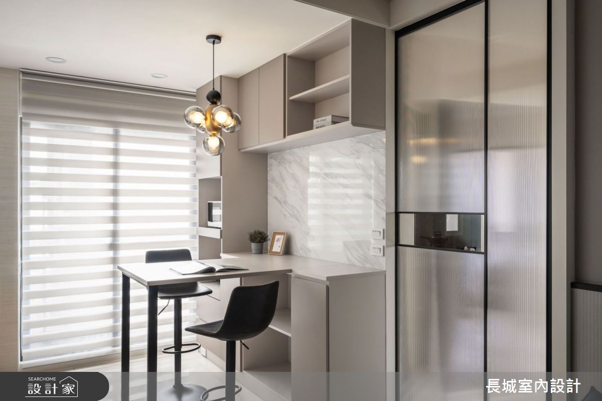 22坪預售屋＿現代風廚房中島案例圖片＿長城室內設計＿長城_15.饗食光宅之12