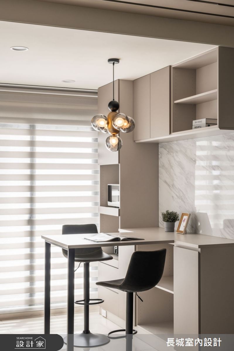 22坪預售屋＿現代風餐廳廚房中島案例圖片＿長城室內設計＿長城_15.饗食光宅之14