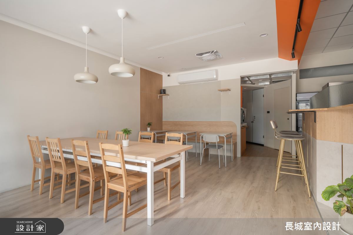 32坪新成屋(5年以下)＿簡約風商業空間案例圖片＿長城室內設計＿長城_19.活力橙調之4