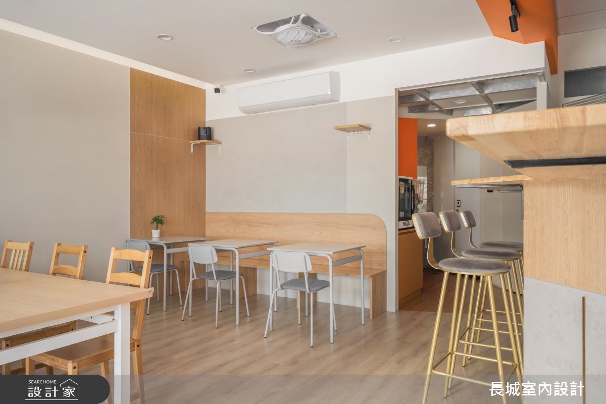 32坪新成屋(5年以下)＿簡約風商業空間案例圖片＿長城室內設計＿長城_19.活力橙調之6