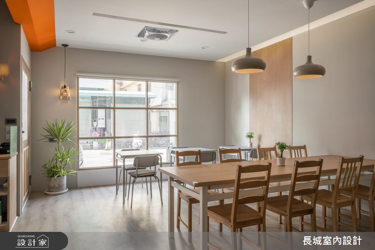 32坪新成屋(5年以下)＿簡約風商業空間案例圖片＿長城室內設計＿長城_19.活力橙調之11