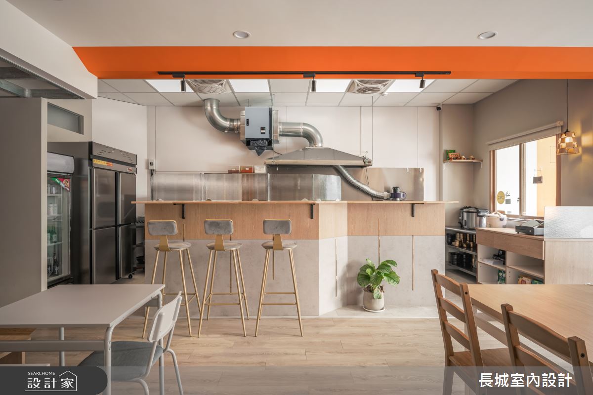 32坪新成屋(5年以下)＿簡約風商業空間案例圖片＿長城室內設計＿長城_19.活力橙調之13