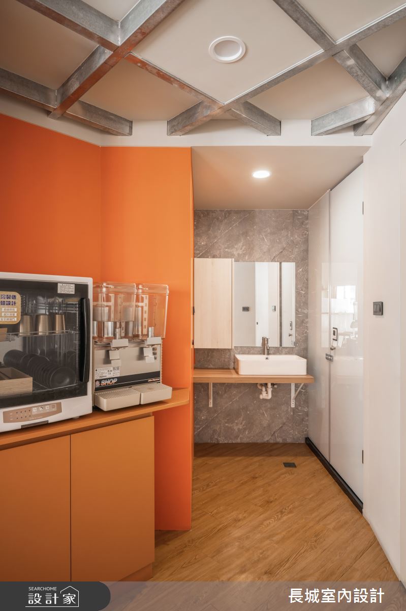 32坪新成屋(5年以下)＿簡約風商業空間案例圖片＿長城室內設計＿長城_19.活力橙調之20