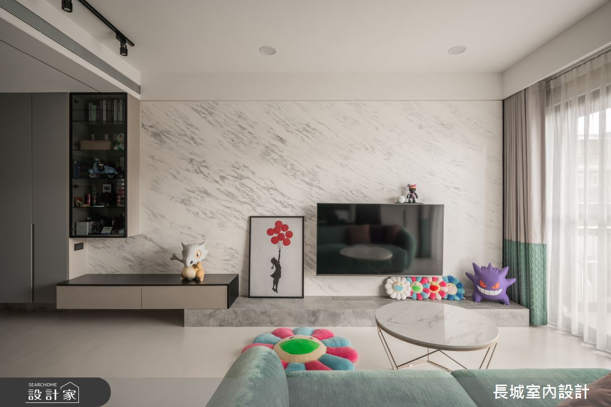 28坪新成屋(5年以下)＿現代風客廳案例圖片＿長城室內設計＿長城_20.現代童心之5
