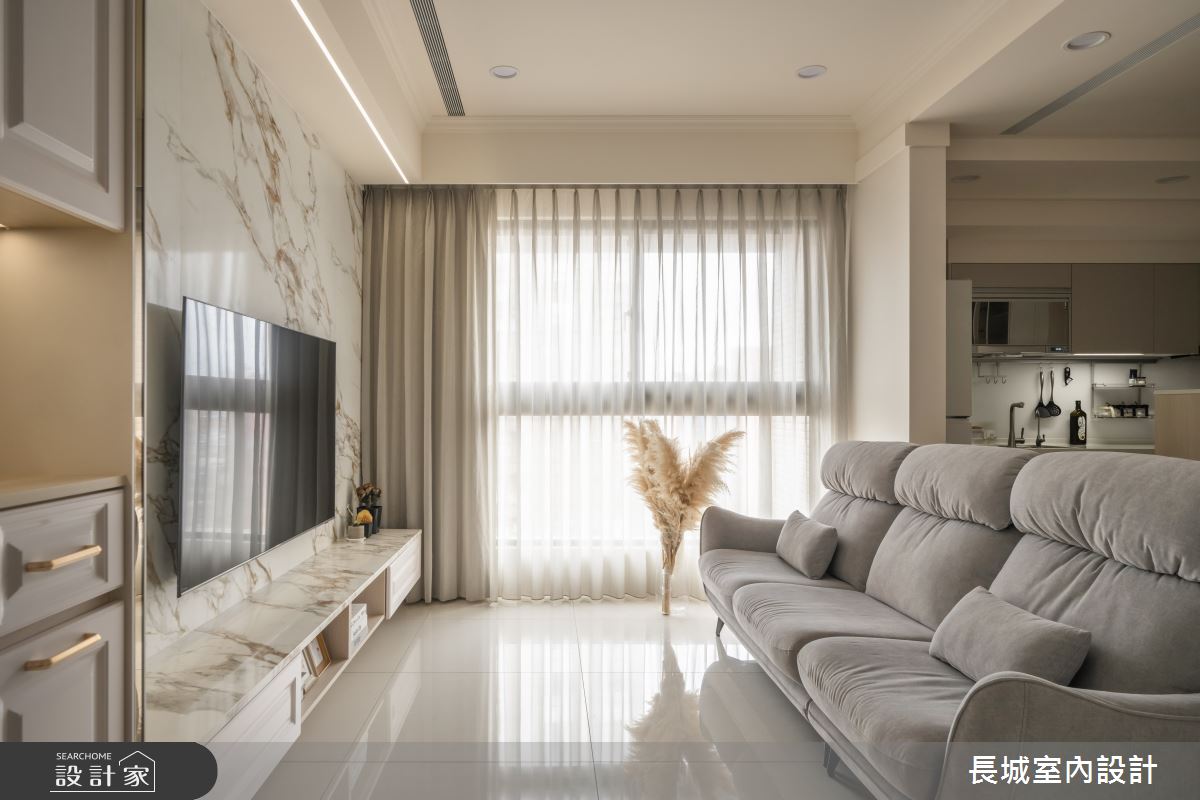 38坪預售屋＿新古典客廳案例圖片＿長城室內設計＿長城_22.古典新韻之6