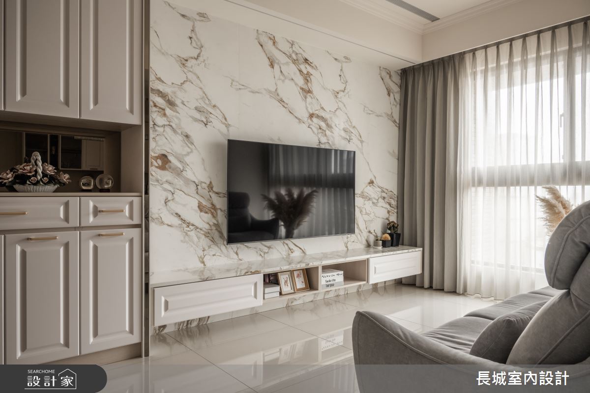 38坪預售屋＿新古典客廳案例圖片＿長城室內設計＿長城_22.古典新韻之5