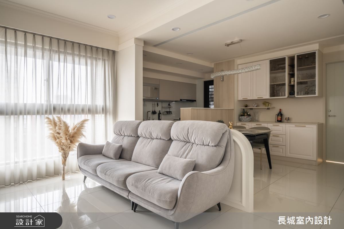 38坪預售屋＿新古典客廳餐廳廚房吧檯中島案例圖片＿長城室內設計＿長城_22.古典新韻之8