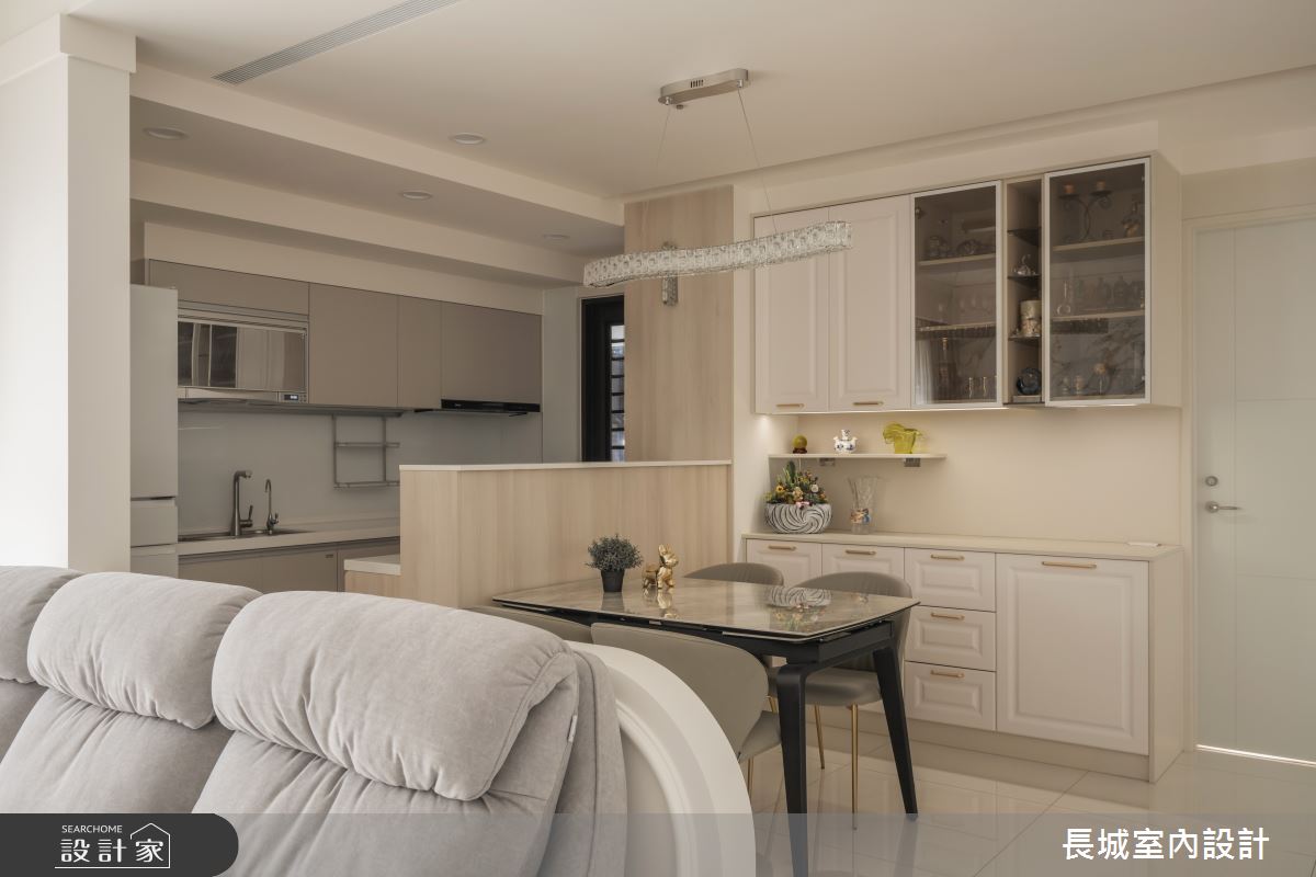 38坪預售屋＿新古典客廳餐廳廚房吧檯中島案例圖片＿長城室內設計＿長城_22.古典新韻之11