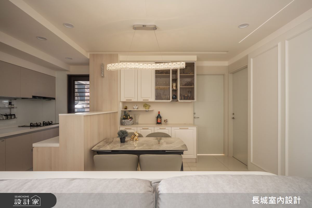 38坪預售屋＿新古典餐廳廚房吧檯中島案例圖片＿長城室內設計＿長城_22.古典新韻之10