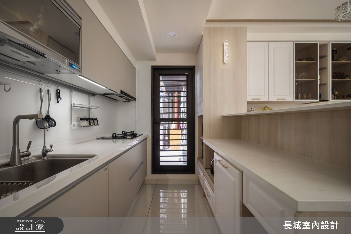 38坪預售屋＿新古典廚房吧檯中島案例圖片＿長城室內設計＿長城_22.古典新韻之17