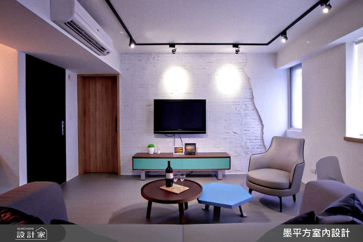15坪中古屋(5~15年)＿工業風客廳案例圖片＿墨平方室內設計裝修有限公司＿墨平方_07之1