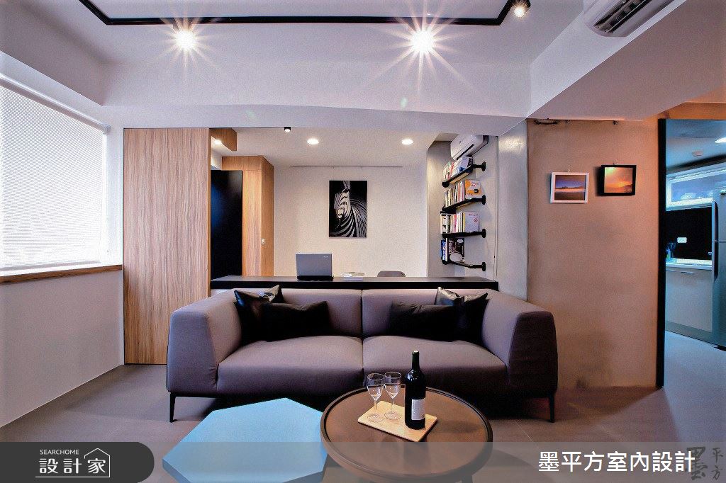 15坪中古屋(5~15年)＿工業風客廳案例圖片＿墨平方室內設計裝修有限公司＿墨平方_07之4
