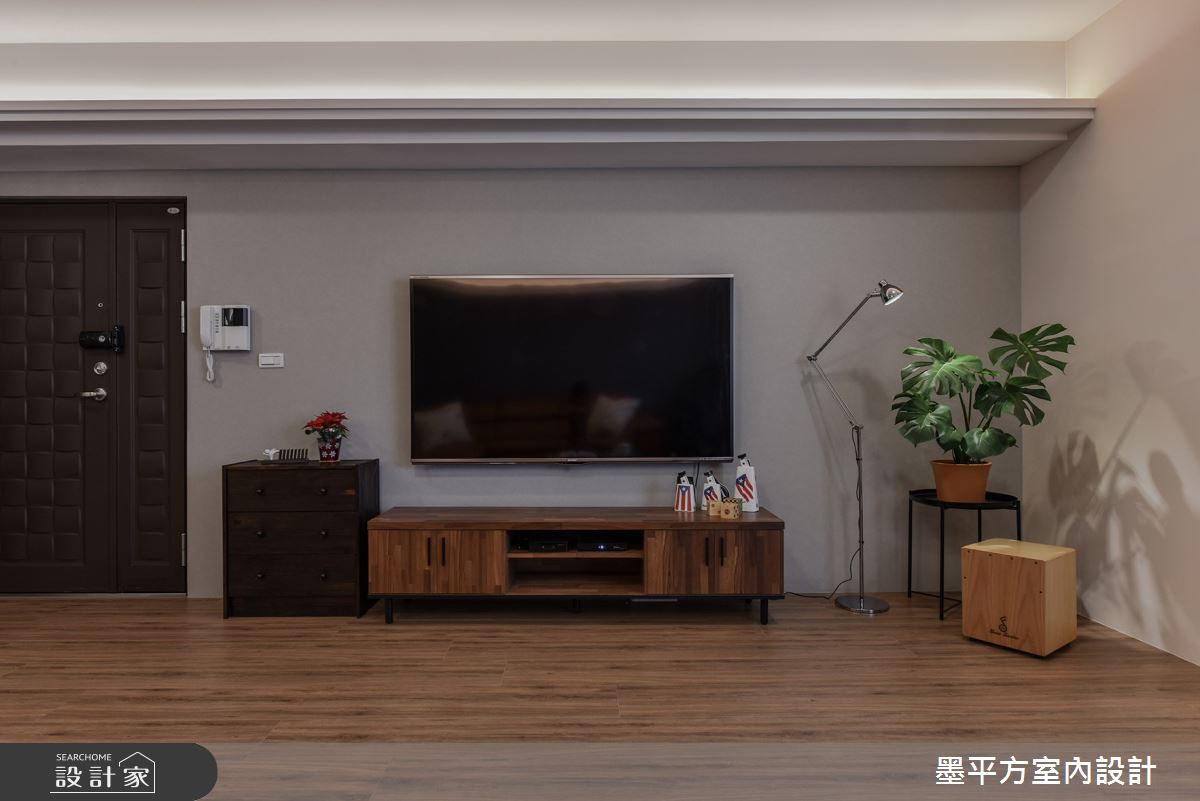 中古屋(5~15年)＿現代風客廳案例圖片＿墨平方室內設計裝修有限公司＿墨平方_10之3