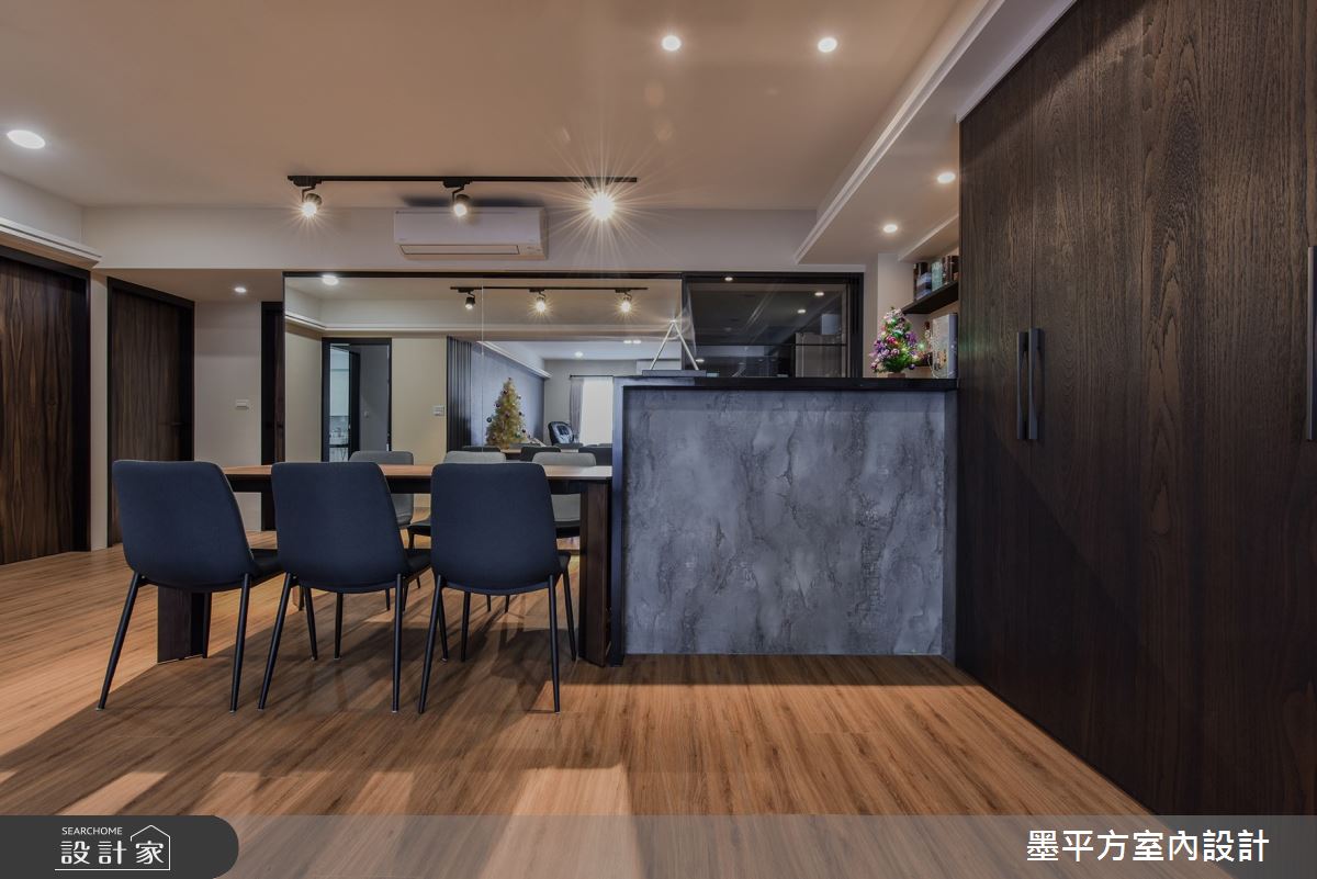 中古屋(5~15年)＿現代風餐廳吧檯案例圖片＿墨平方室內設計裝修有限公司＿墨平方_10之7