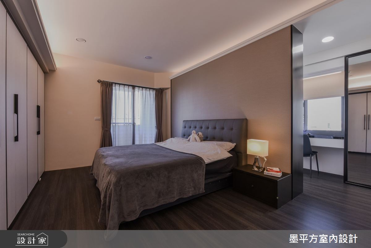 中古屋(5~15年)＿現代風臥室案例圖片＿墨平方室內設計裝修有限公司＿墨平方_10之14