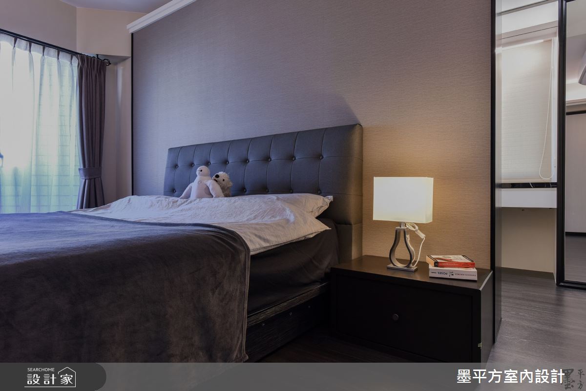 中古屋(5~15年)＿現代風臥室案例圖片＿墨平方室內設計裝修有限公司＿墨平方_10之15