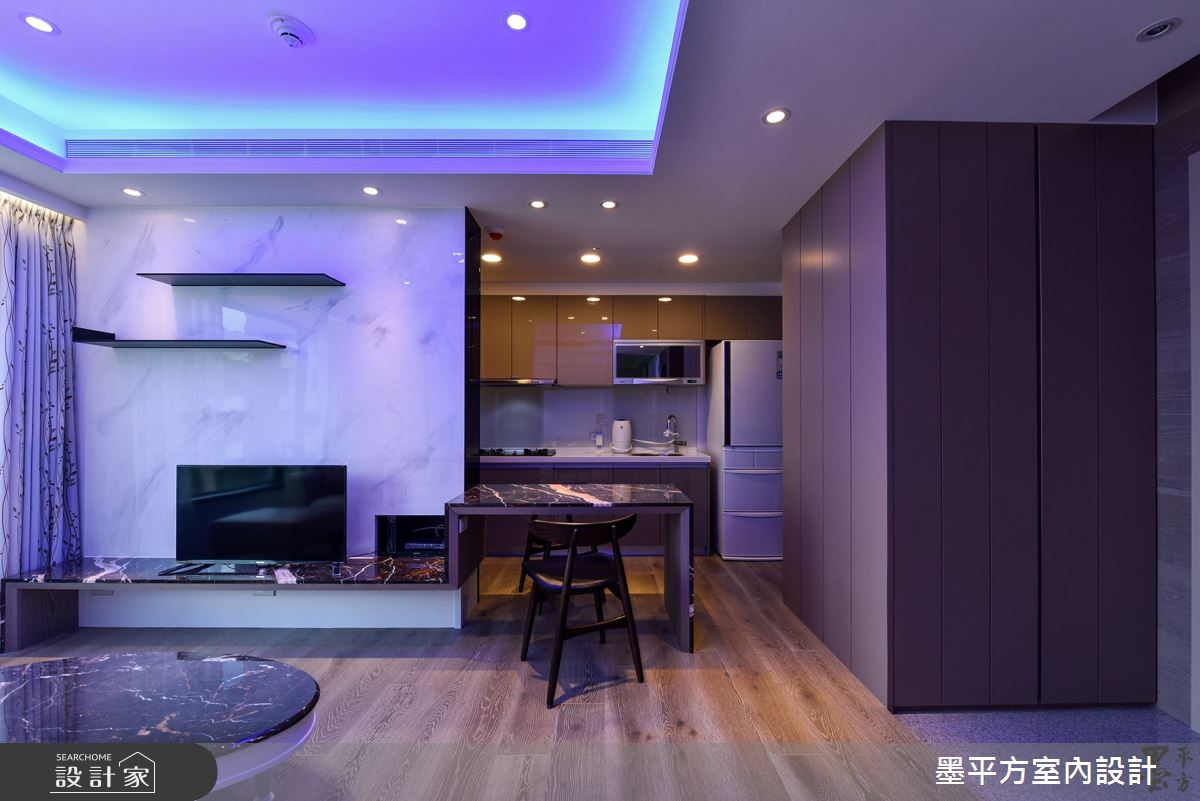 15坪新成屋(5年以下)＿混搭風客廳餐廳案例圖片＿墨平方室內設計裝修有限公司＿墨平方_11之1