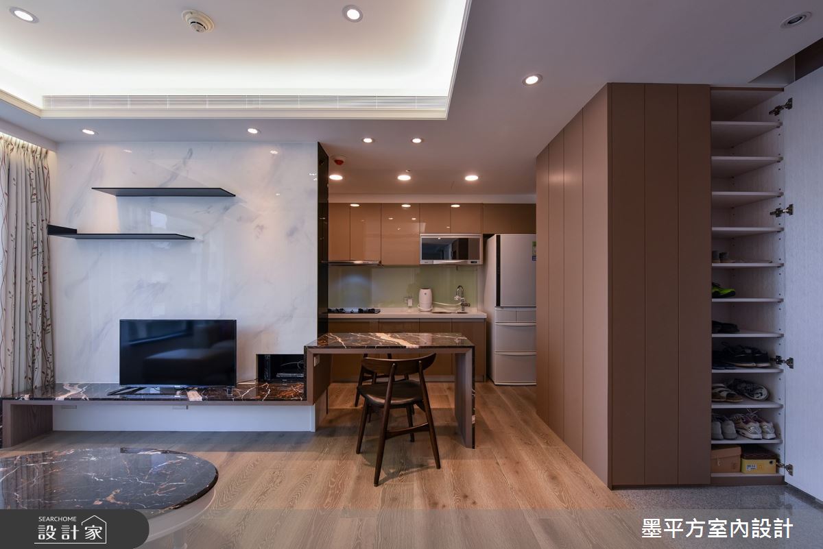 15坪新成屋(5年以下)＿混搭風客廳餐廳案例圖片＿墨平方室內設計裝修有限公司＿墨平方_11之2
