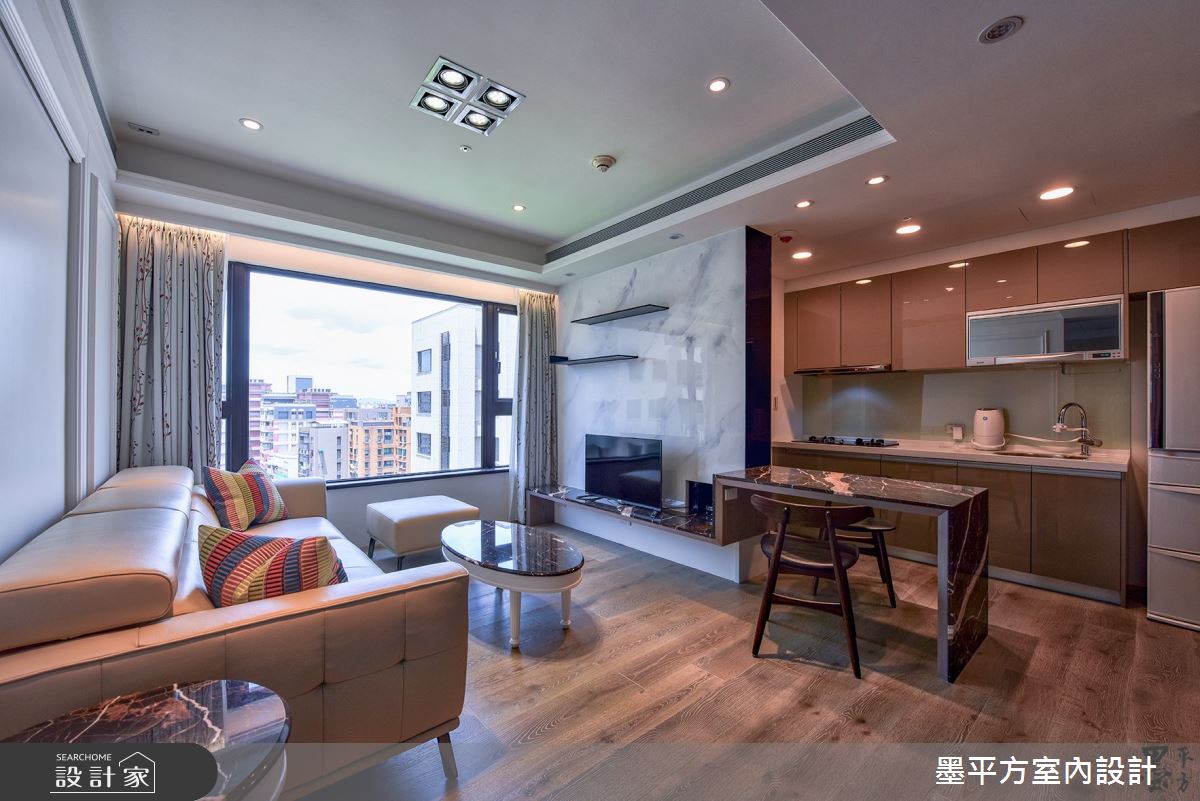 15坪新成屋(5年以下)＿混搭風客廳餐廳案例圖片＿墨平方室內設計裝修有限公司＿墨平方_11之4