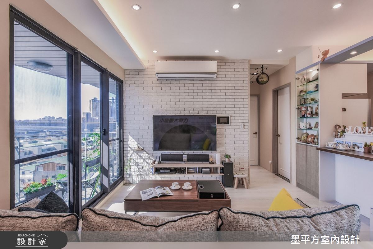 19坪新成屋(5年以下)＿鄉村風客廳案例圖片＿墨平方室內設計裝修有限公司＿墨平方_13之5