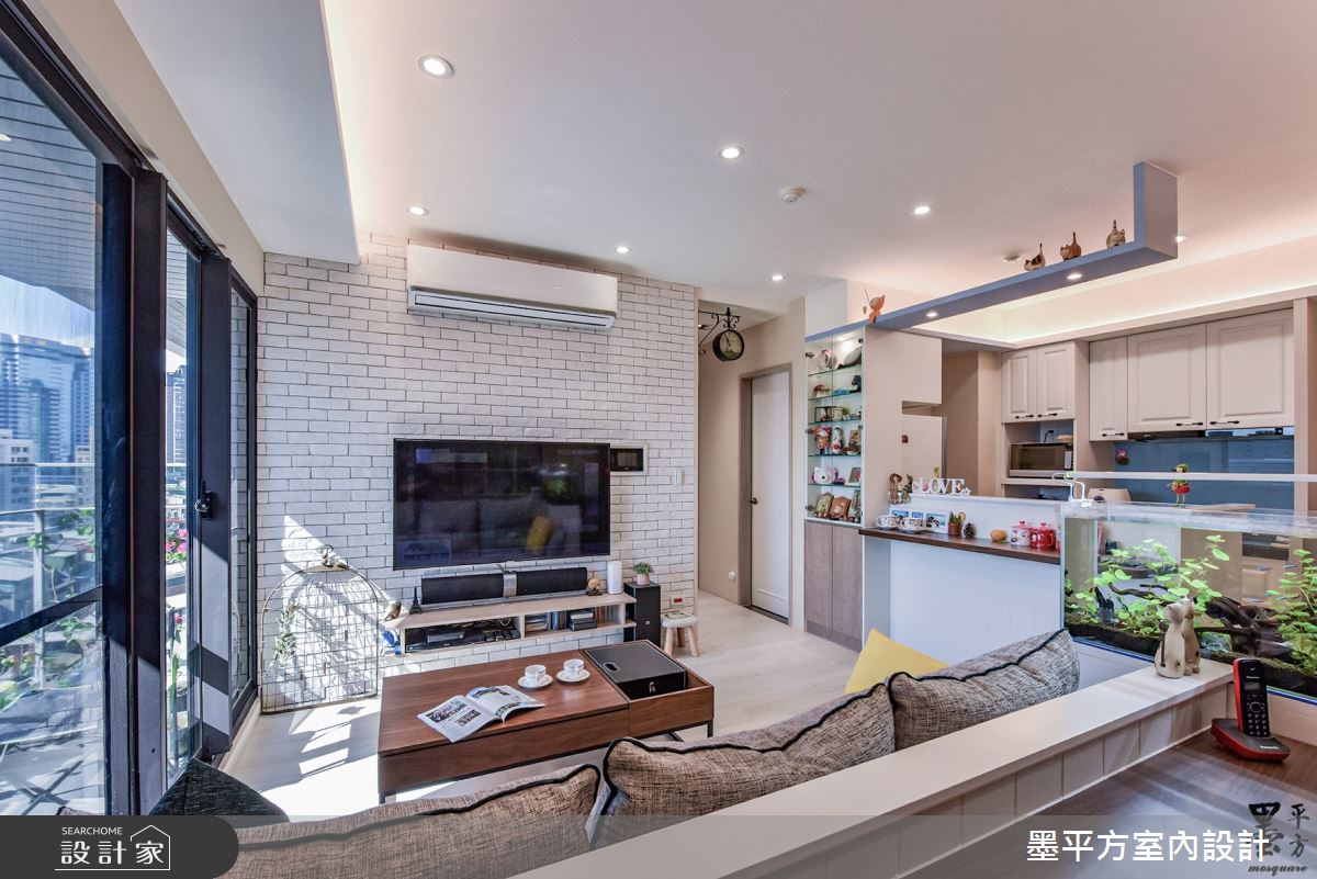 19坪新成屋(5年以下)＿鄉村風客廳案例圖片＿墨平方室內設計裝修有限公司＿墨平方_13之6