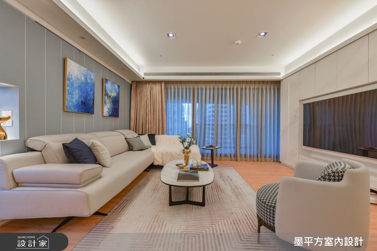 44坪新成屋(5年以下)＿混搭風客廳案例圖片＿墨平方室內設計裝修有限公司＿墨平方_15之8