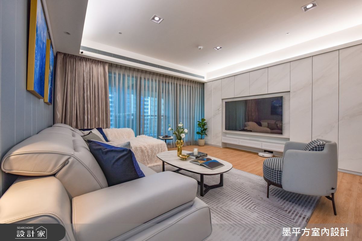 44坪新成屋(5年以下)＿混搭風客廳案例圖片＿墨平方室內設計裝修有限公司＿墨平方_15之6