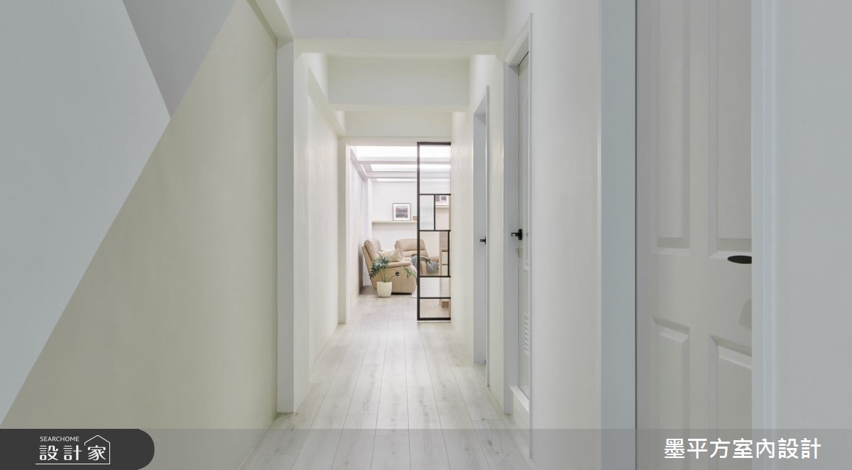 老屋(31~40年)＿混搭風走廊案例圖片＿墨平方室內設計裝修有限公司＿墨平方_16之7