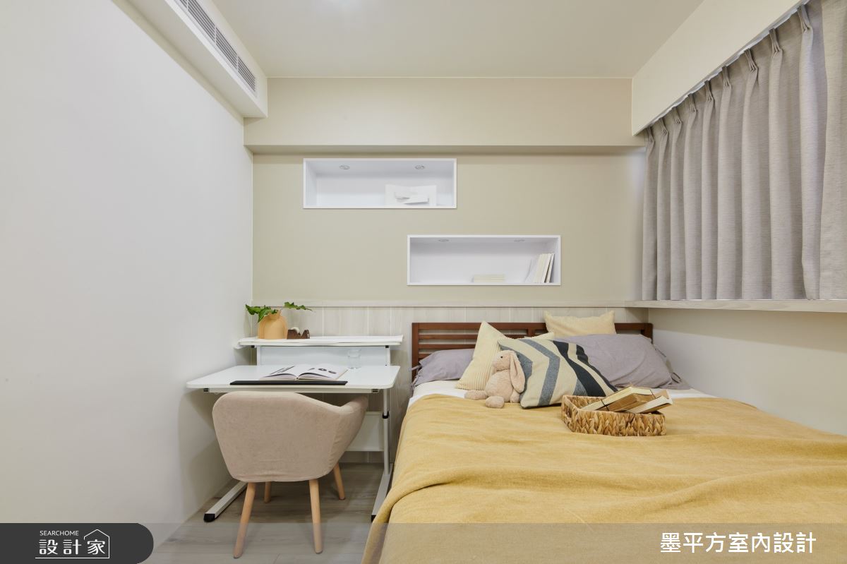 老屋(31~40年)＿混搭風臥室案例圖片＿墨平方室內設計裝修有限公司＿墨平方_16之13