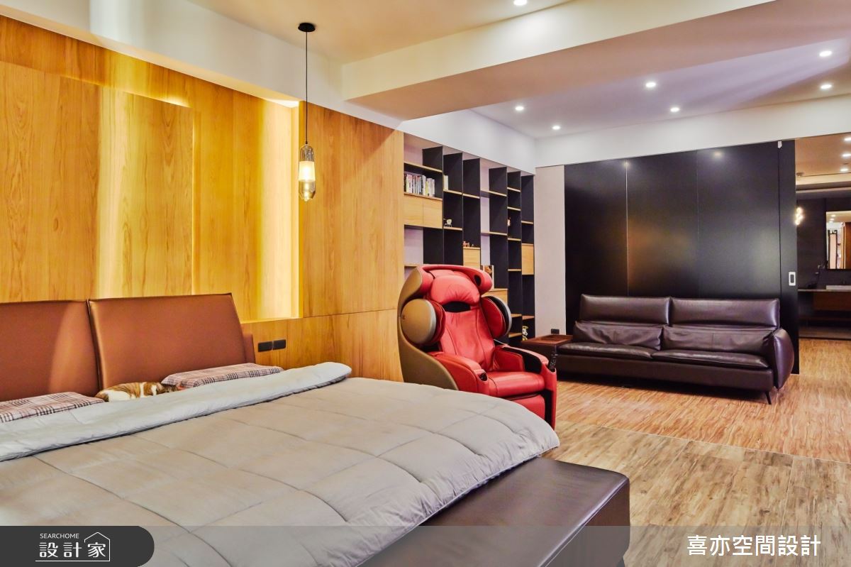 160坪新成屋(5年以下)＿現代風臥室案例圖片＿喜亦空間設計＿喜亦_湛藍會館之15