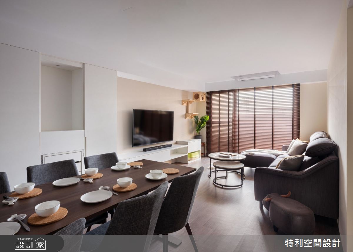 35坪新成屋(5年以下)＿現代美式風客廳餐廳案例圖片＿特利空間設計＿特利_01之3