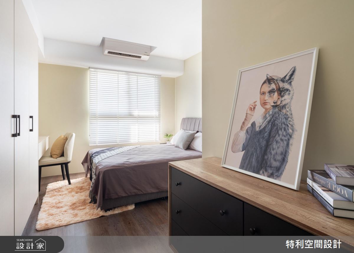 35坪新成屋(5年以下)＿現代美式風臥室案例圖片＿特利空間設計＿特利_01之4