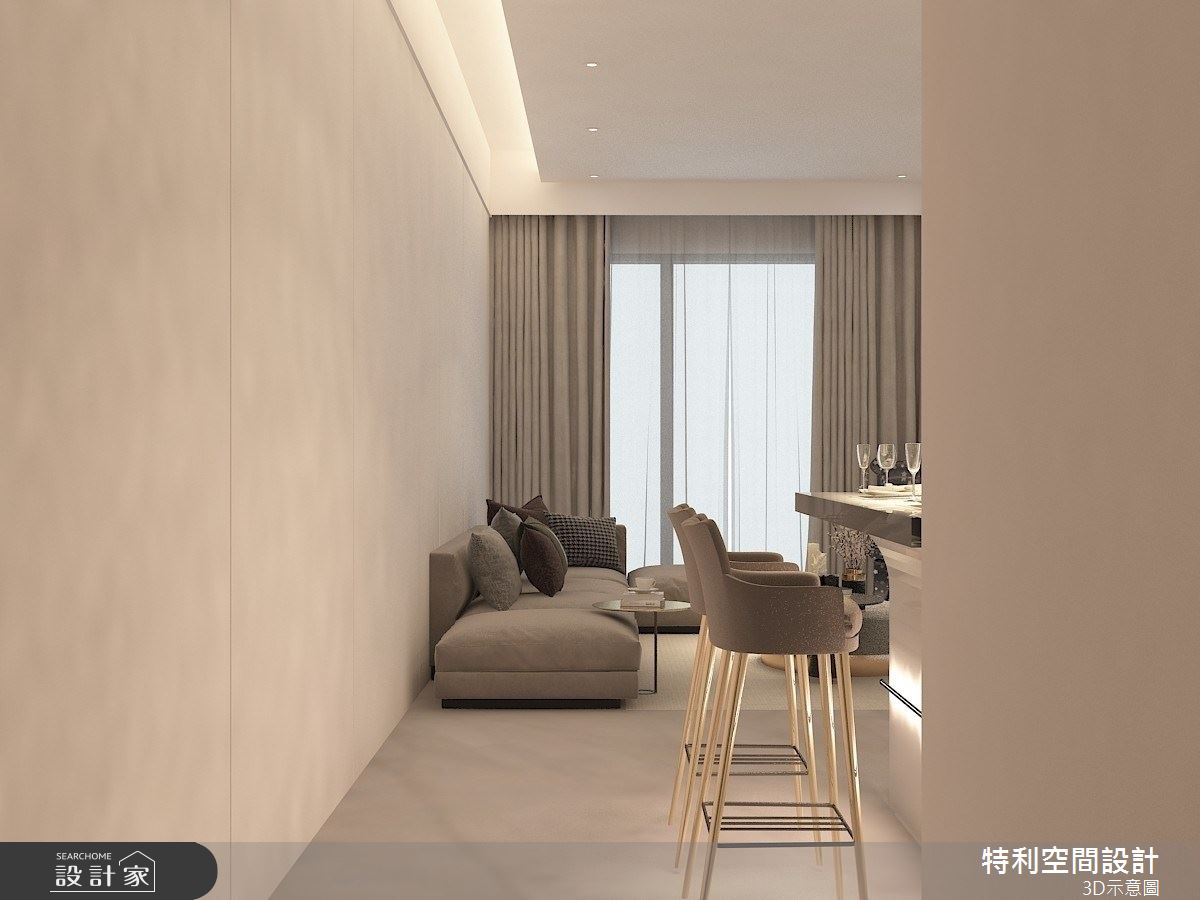 14坪預售屋＿現代風客廳餐廳案例圖片＿特利空間設計＿特利_02之1
