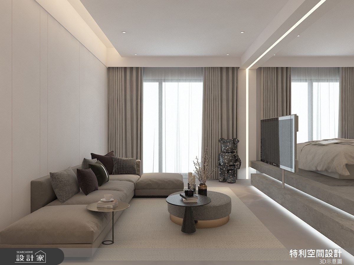 14坪預售屋＿現代風客廳案例圖片＿特利空間設計＿特利_02之7